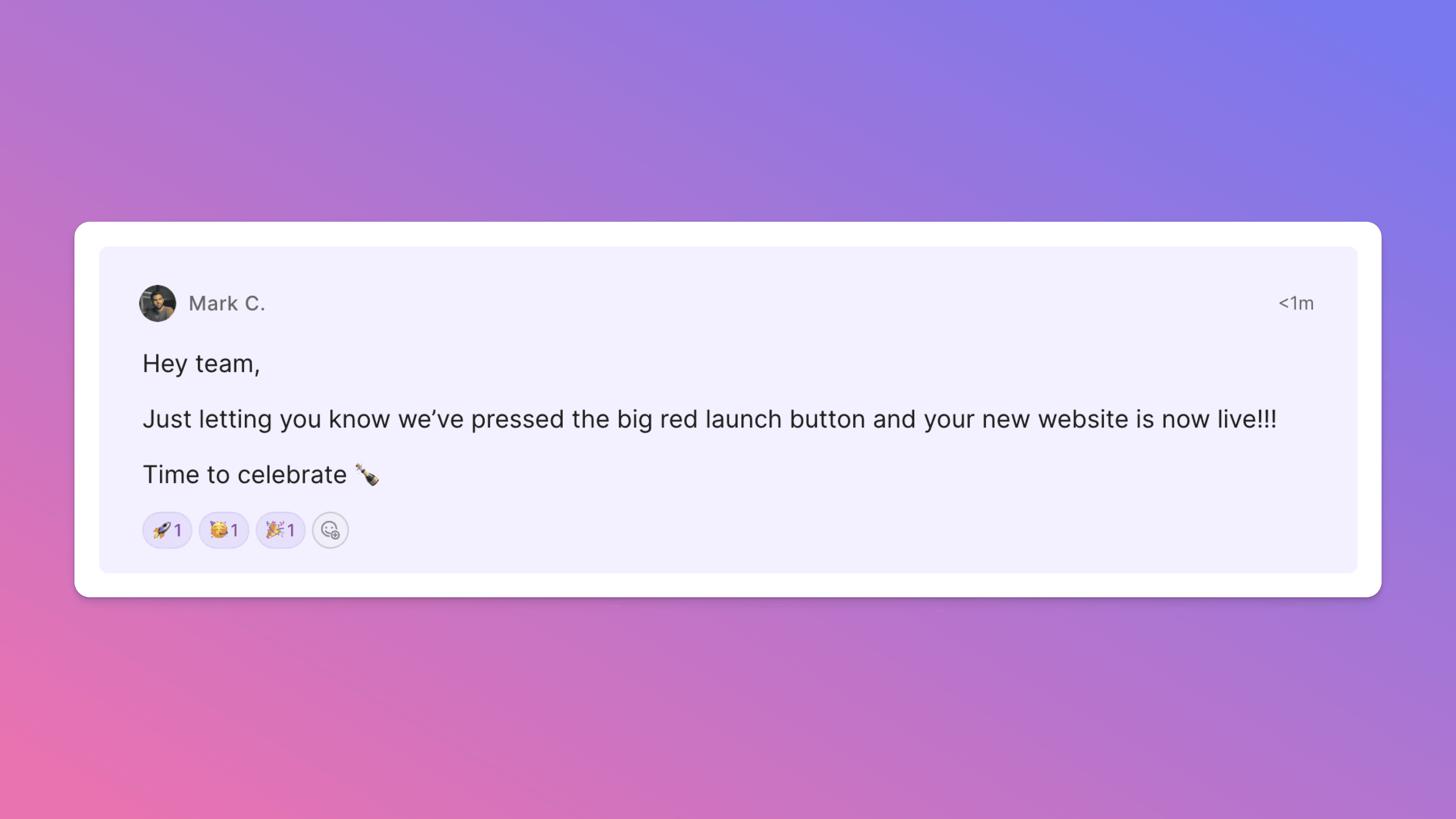 Task Templates & Reactions