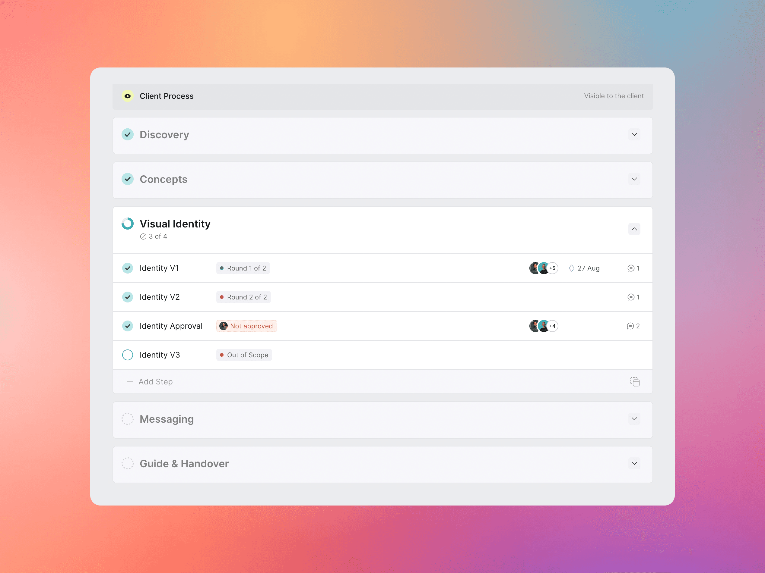 Process view update + Tags for tasks